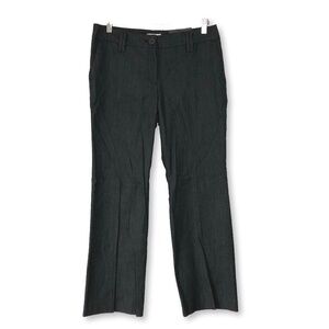 Loft Gray Straight Leg Trouser Dress Pants Petite Size 8